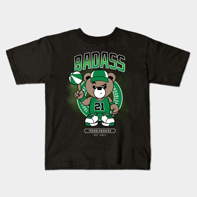 Cool teddy bear Kids T-Shirt by janvimar